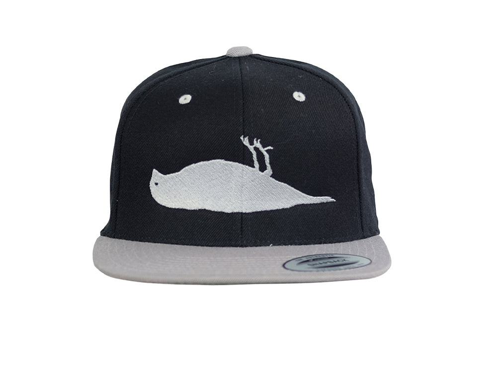 Atticus Bird Snapback Baumwollkappe Schwarz/Grau