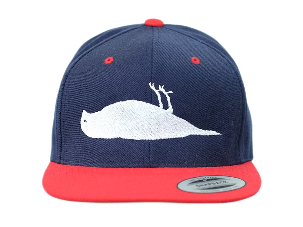 Atticus Bird Snapback Baumwollkappe Marineblau/Rot