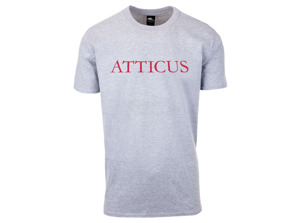 Atticus Logo T-Shirt Heather Grey
Translation: Atticus Logo T-Shirt in Heather Grey