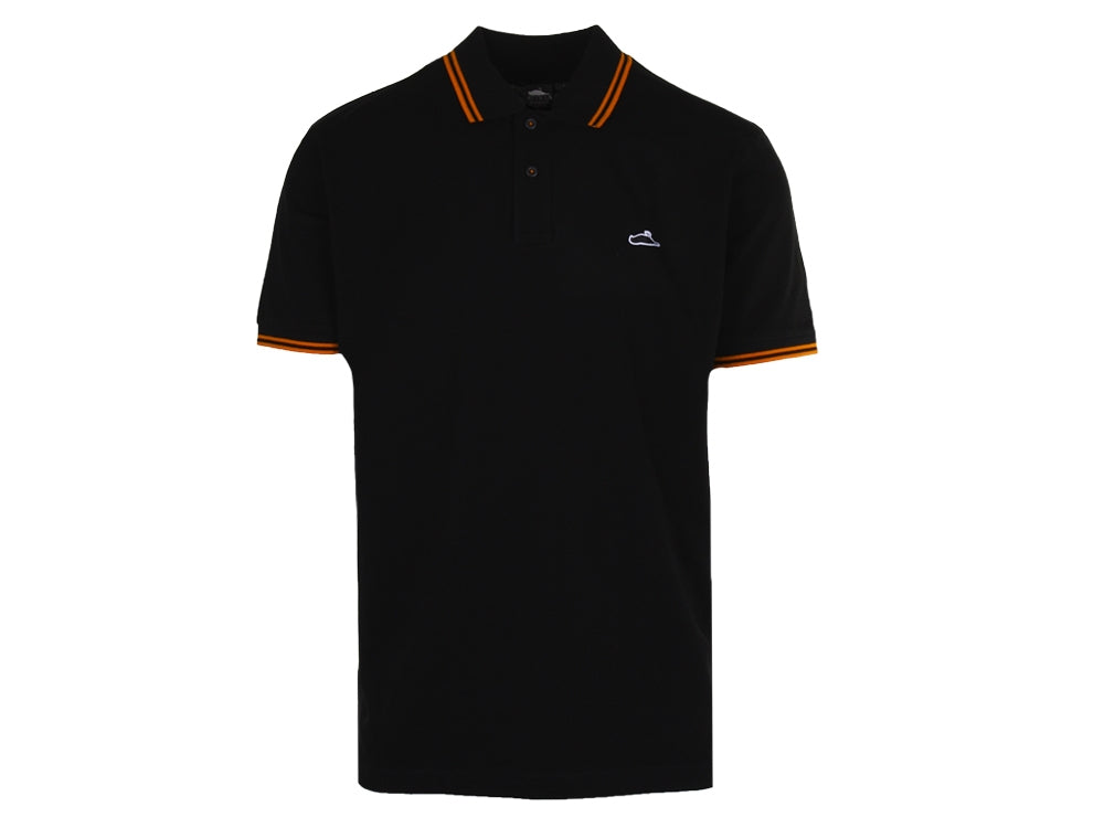 Atticus Clothing - ATCS Classic Tipped Polo Black / Orange