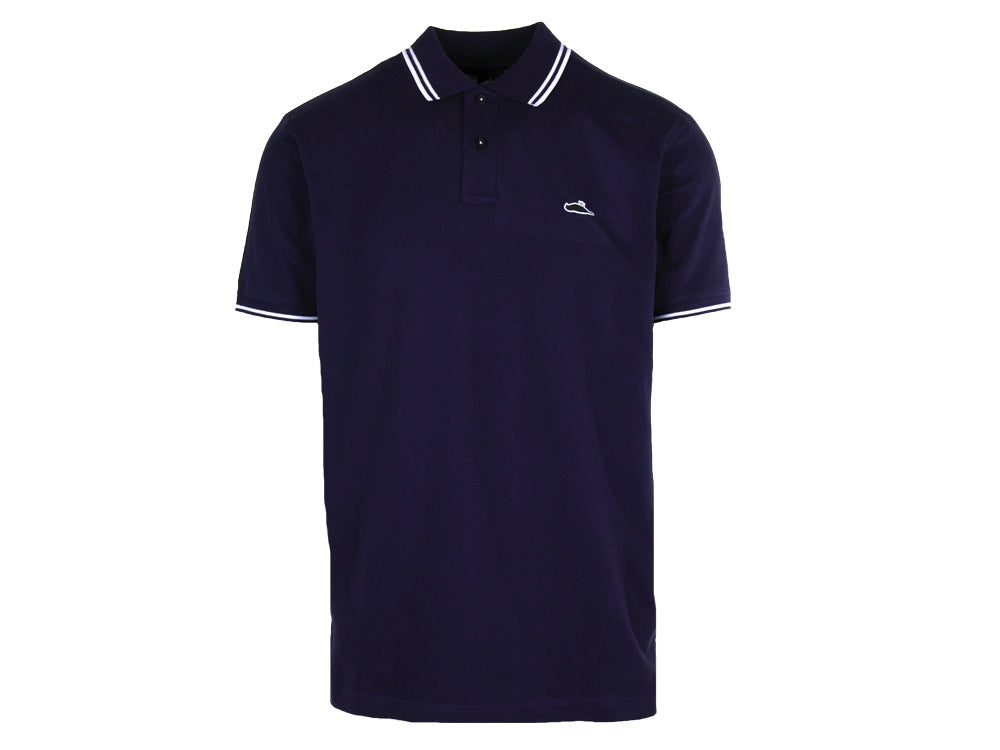 Atticus Clothing - ATCS Classic Tipped Polo Navy / White
