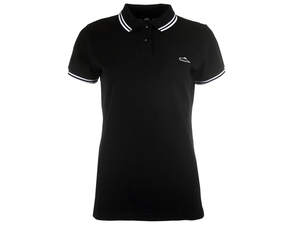 Atticus Clothing - Womens Classic Tipped Polo Black / White