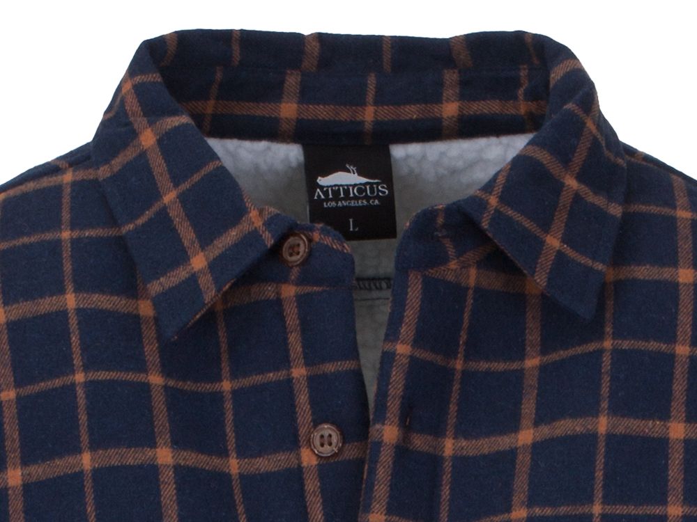 Atticus Clothing - Fairview Flannel Shirt Navy