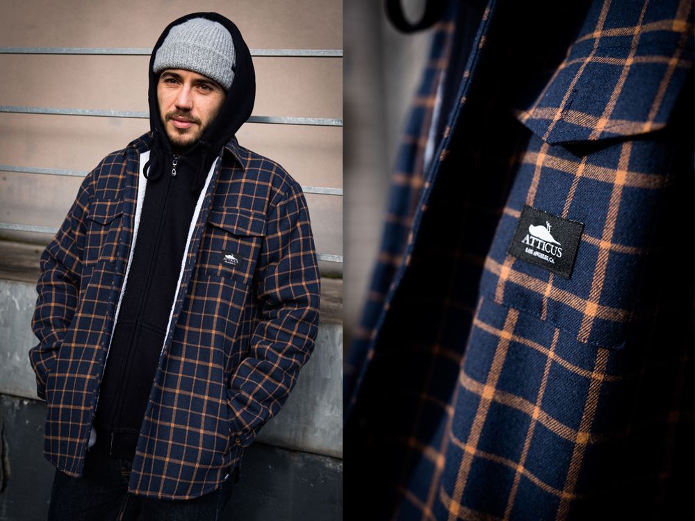 Atticus Clothing - Fairview Flannel Shirt Navy