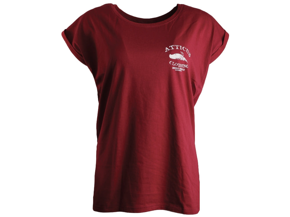 Atticus Clothing - Womens Distinction T-Shirt Burgundy