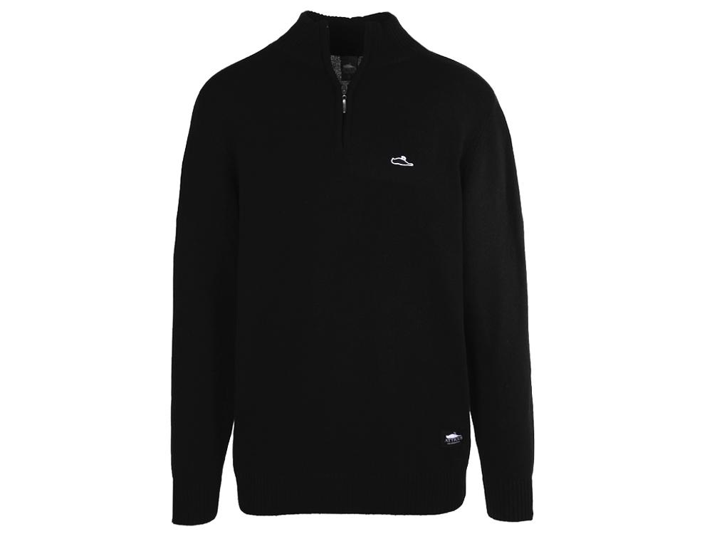 Carlos ¼ Zip Pullover Schwarz