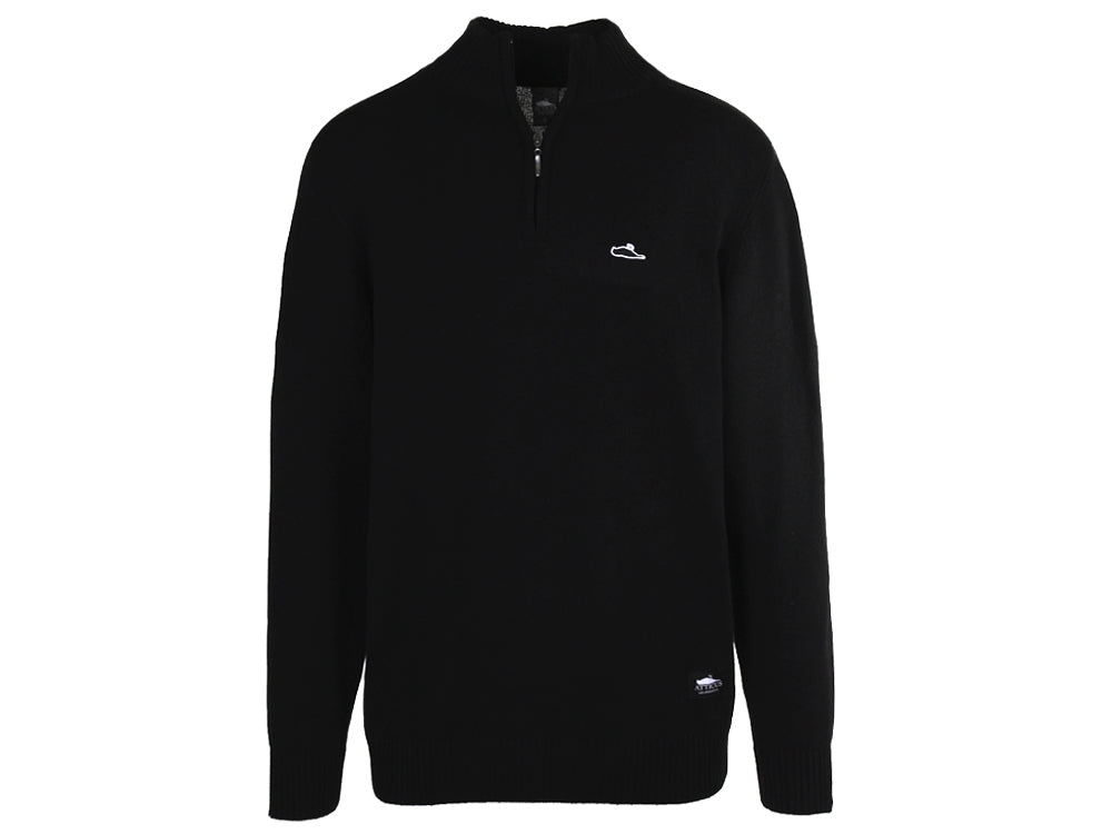Atticus Clothing - Carlos ¼ Zip Sweater Black