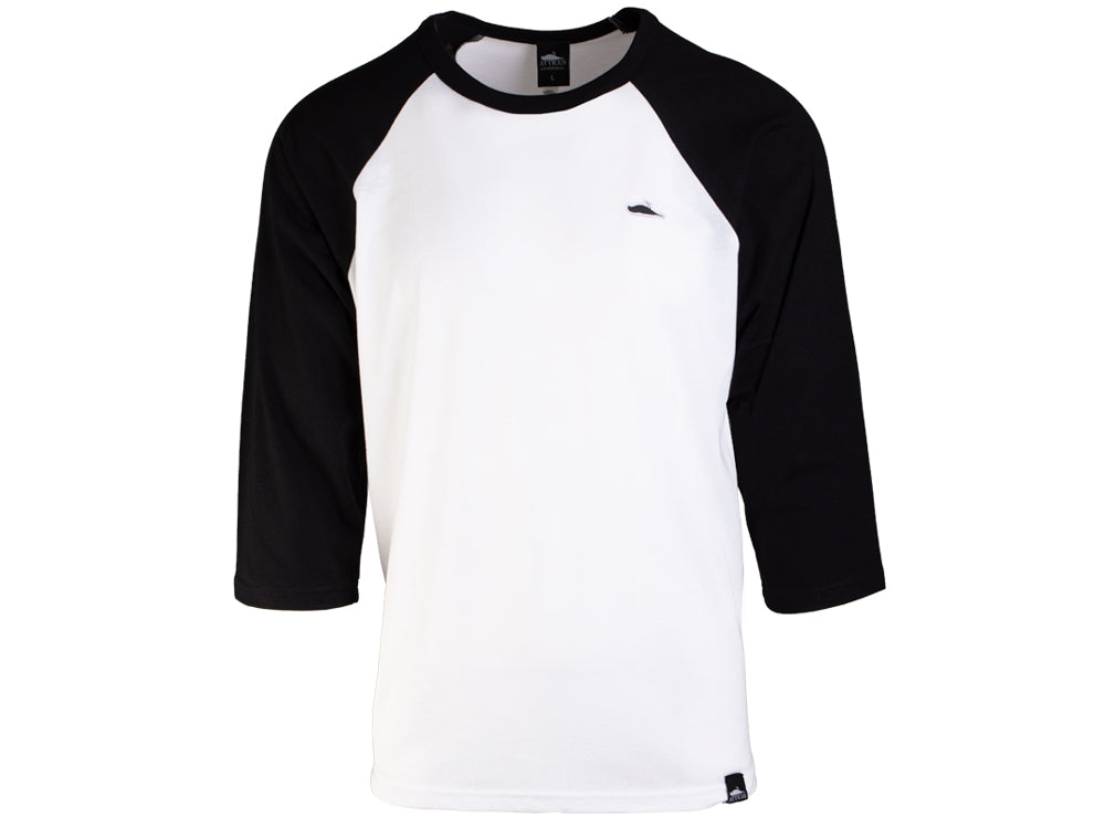 Atticus Clothing - Walker Baseball T-Shirt White / Black