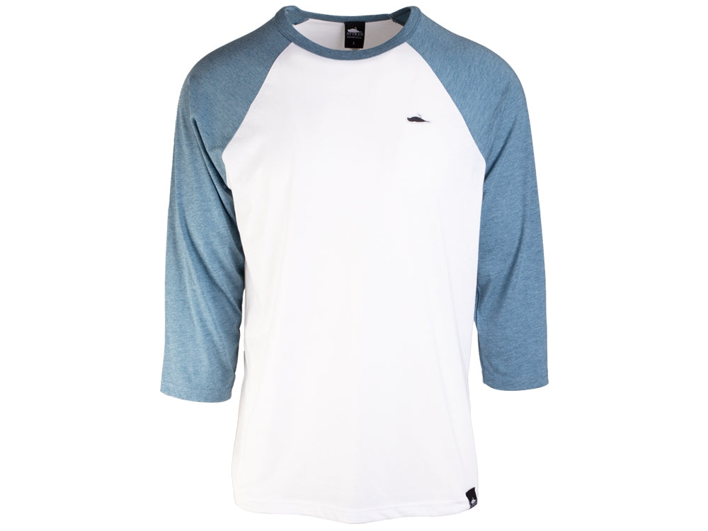 Atticus Clothing - Walker Baseball T-Shirt White / Blue
