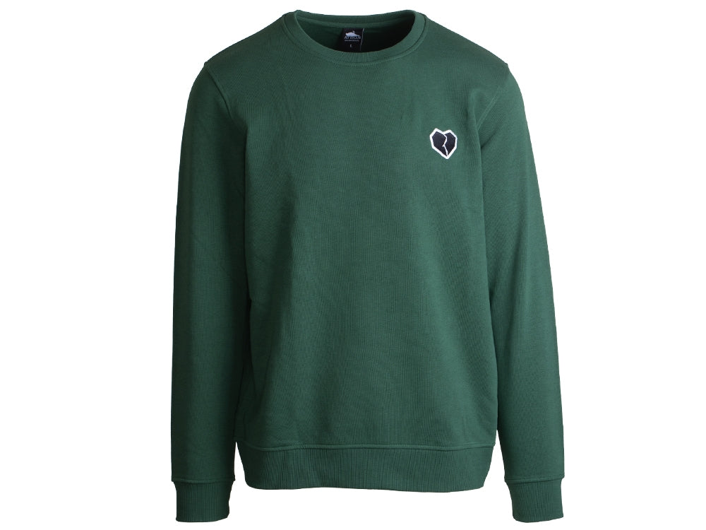 Atticus Clothing - Heart Womens Crew Neck Hunter Green
