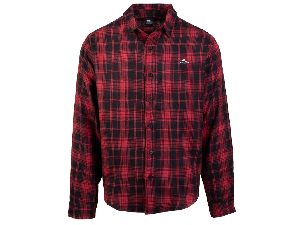 Atticus Clothing - Jack Flannel Shirt Black/Red