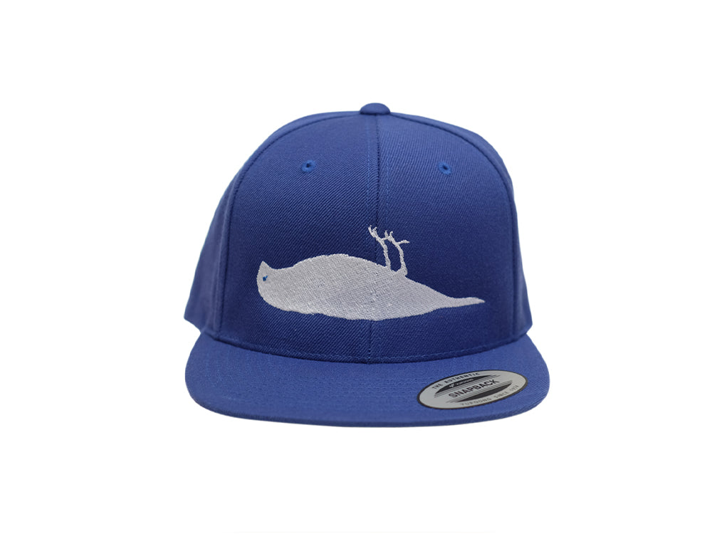 Solider Vogel Snapback Baumwollmütze Königsblau