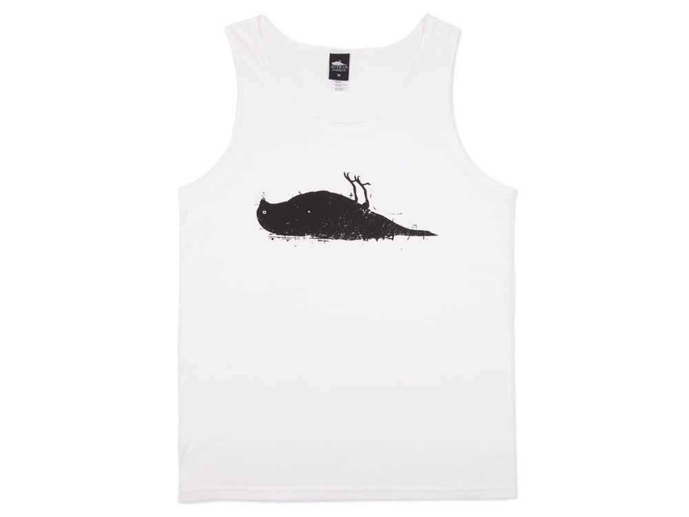 Atticus Vogel Tank Top Weiß