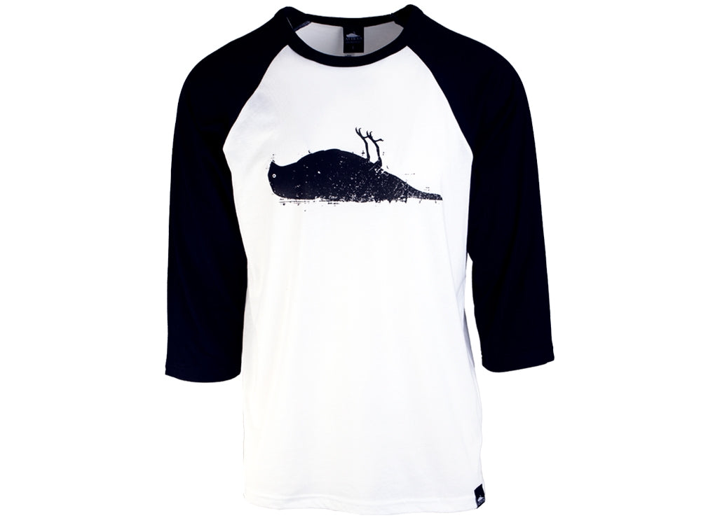 Atticus Clothing - ATCS Bird Baseball T-Shirt White / Black
