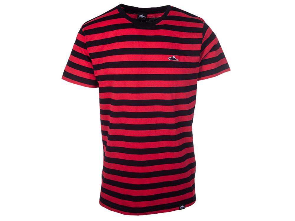 Rahmenstreifenhemd Schwarz/Rot