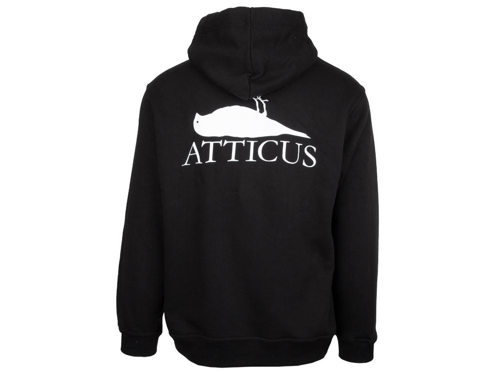 Markenlogo Reißverschluss-Kapuzenpullover Schwarz