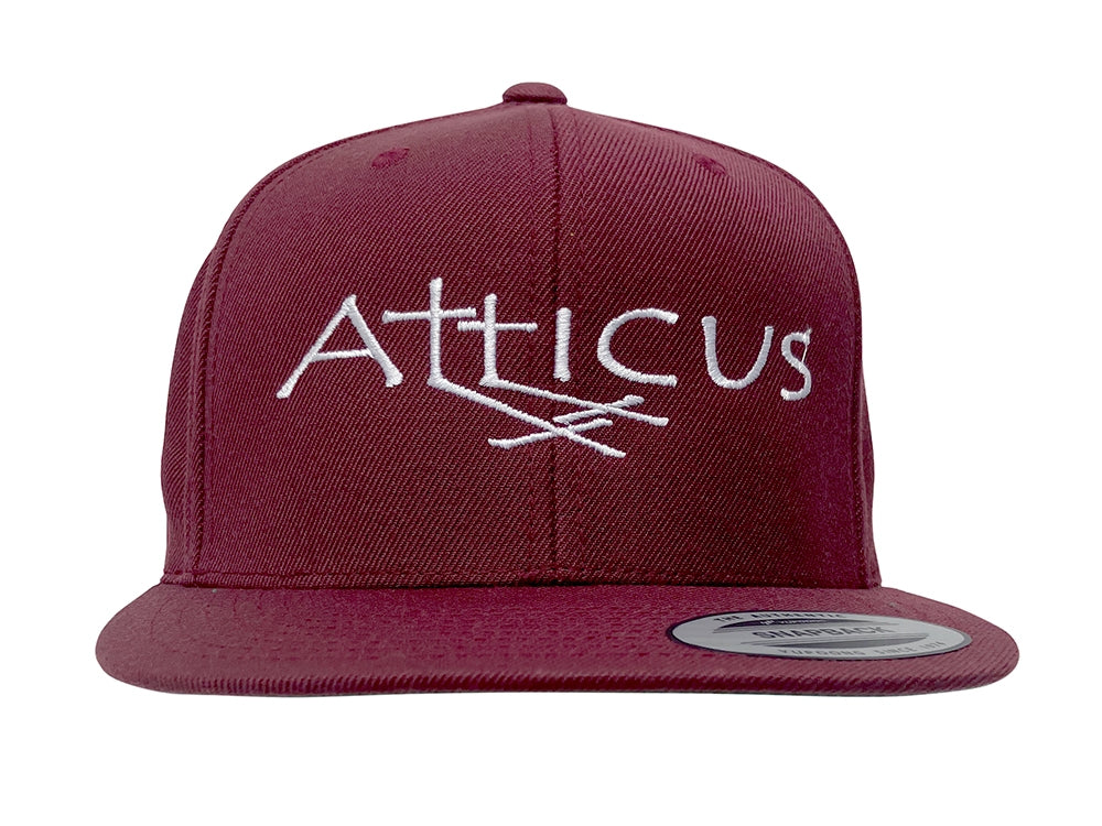 Atticus Clothing - Double Cross Snapback Hat Burgundy