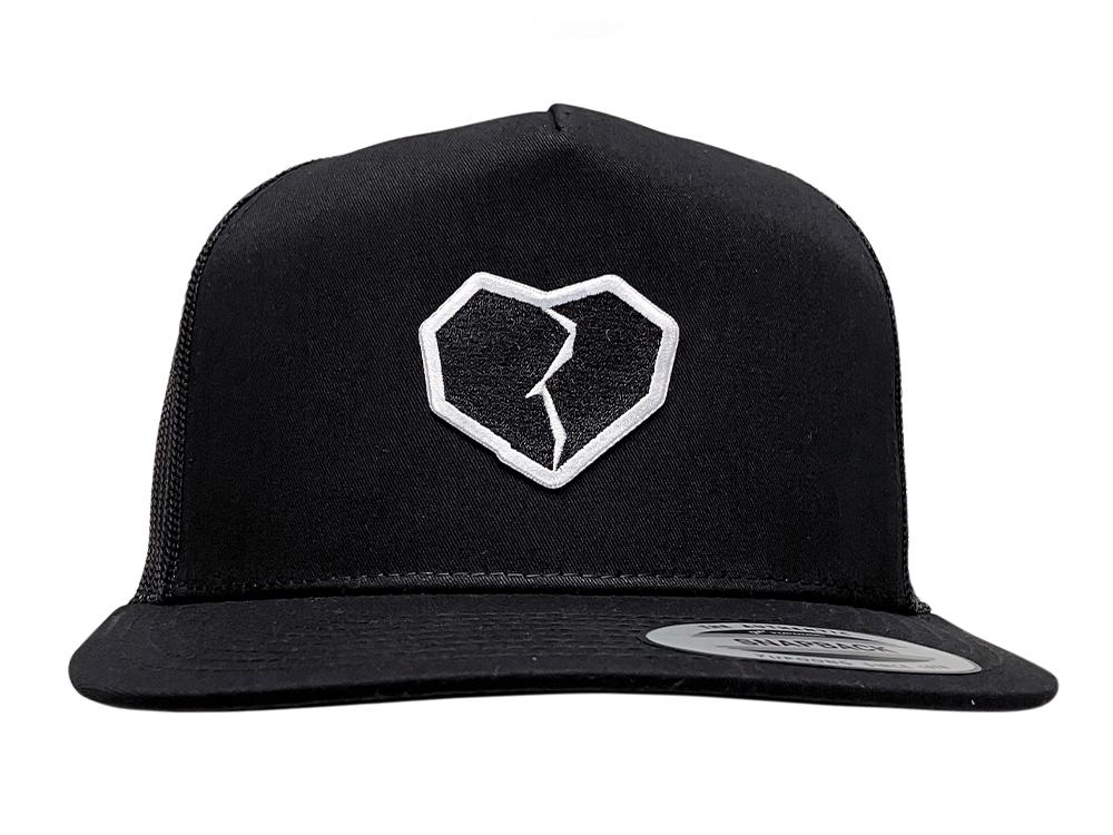 Gebrochenes Herz Trucker Hut Schwarz
