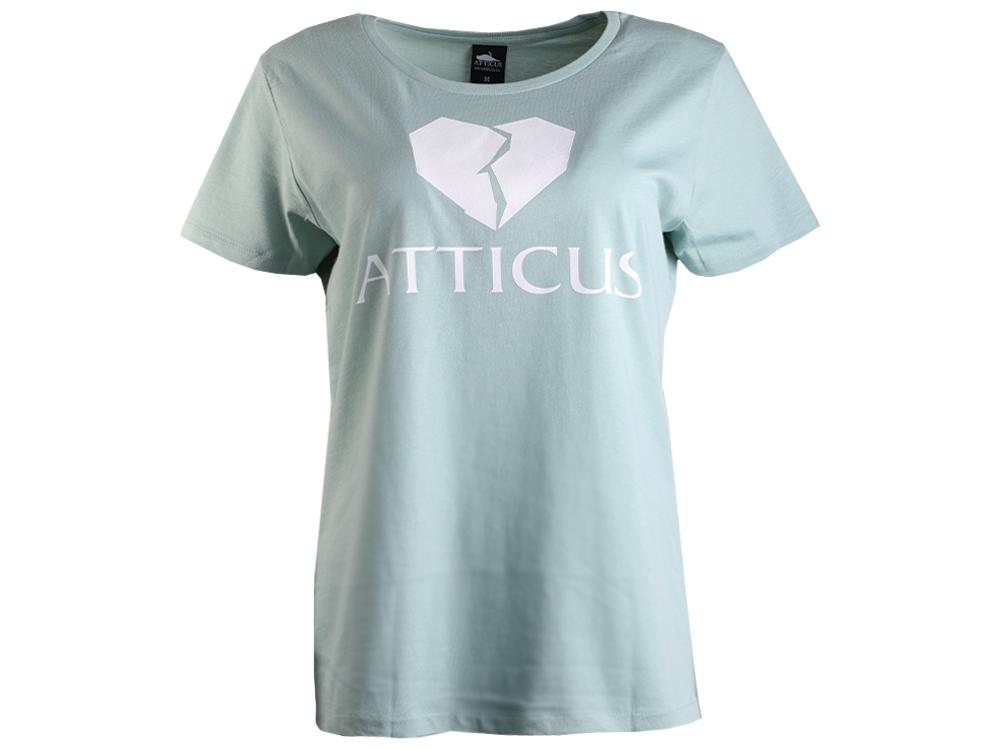Frauen gebrochenes Herz Basic T-Shirt Salbei