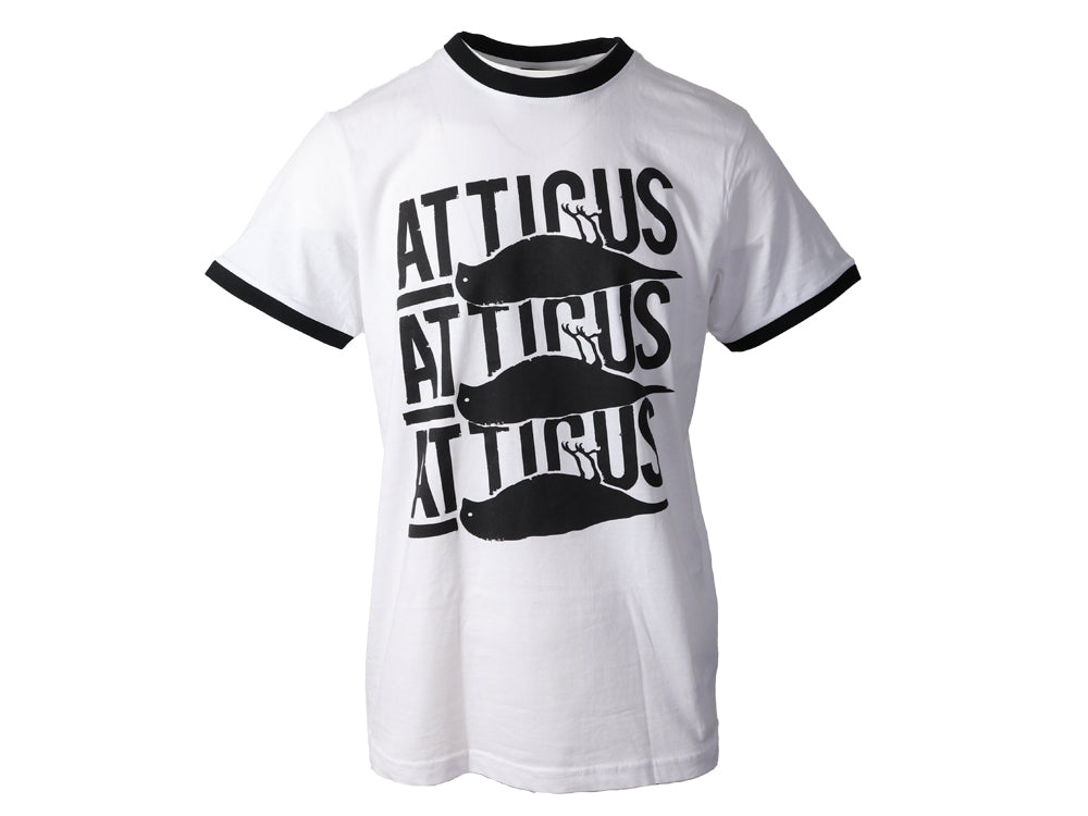 Atticus Clothing - Trifold Ringer T-Shirt White / Black