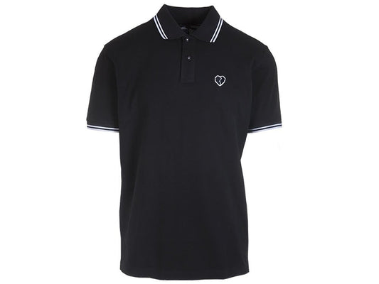 Broken Heart Polo Black/White