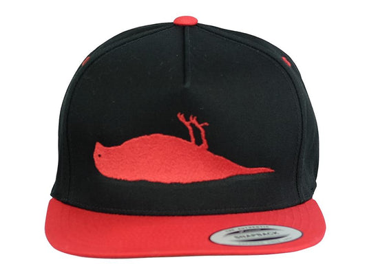 Atticus Bird Snapback Baumwollkappe Schwarz/Rot