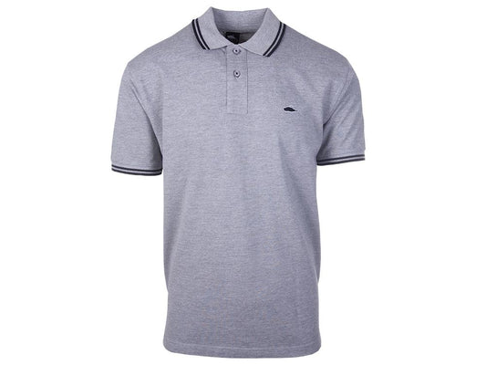 Atticus Clothing - ATCS Classic Tipped Polo Heather Grey / Black