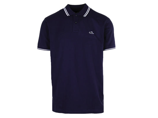 Atticus Clothing - ATCS Classic Tipped Polo Navy / White