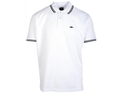 Atticus Clothing - ATCS Classic Tipped Polo White / Black