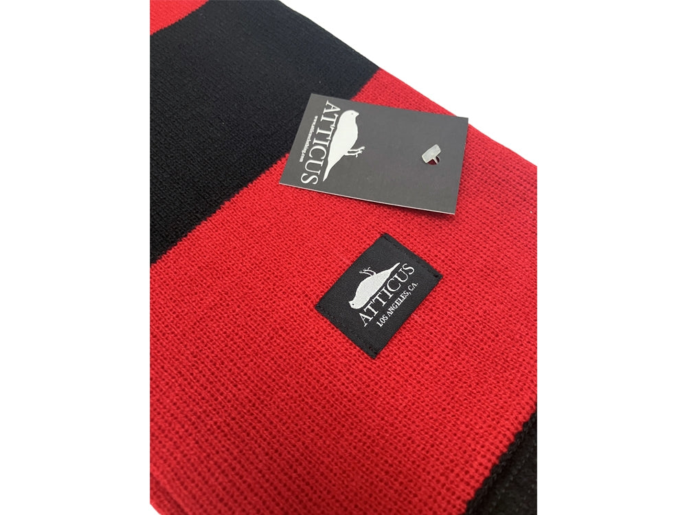 Atticus Clothing - Huston Scarf Black / Red