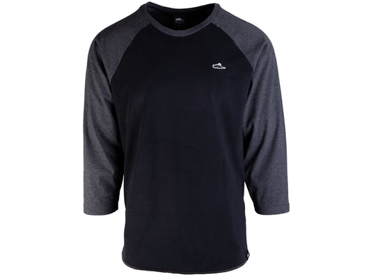 Atticus Clothing - Walker Baseball T-Shirt Black/Charcoal