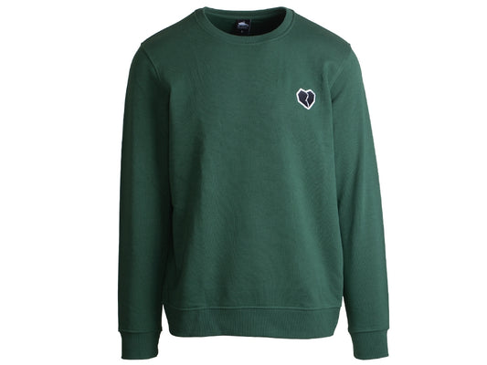 Atticus Clothing - Heart Womens Crew Neck Hunter Green