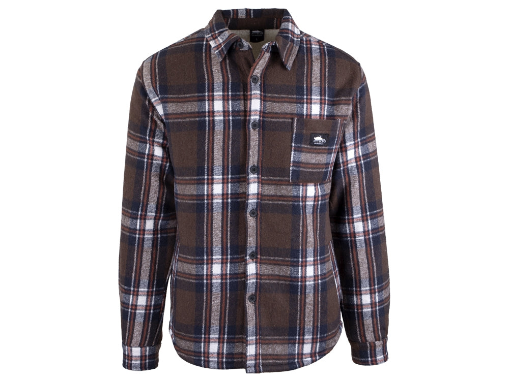 Ontario Flannel Shirt-Jacket Brown
