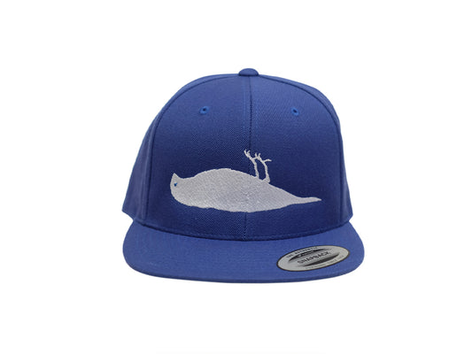Solider Vogel Snapback Baumwollmütze Königsblau