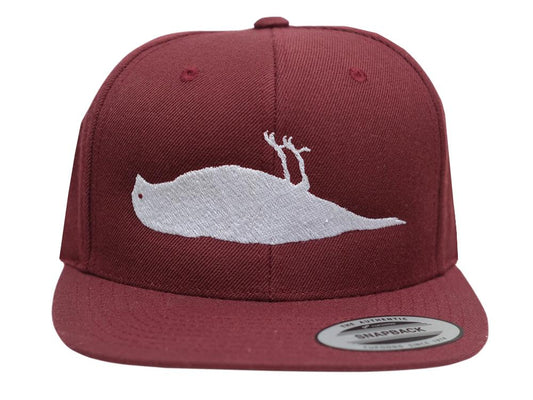 ATCS Solid Bird Snapback Hat Burgund