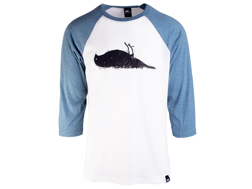 ATCS Vogel Baseball T-Shirt Weiß/Blau