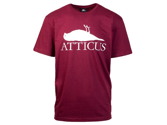 Atticus Clothing - ATCS Brand Logo T-Shirt Maroon
