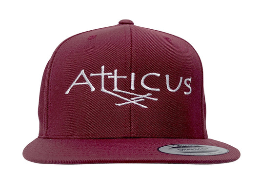 Atticus Clothing - Double Cross Snapback Hat Burgundy