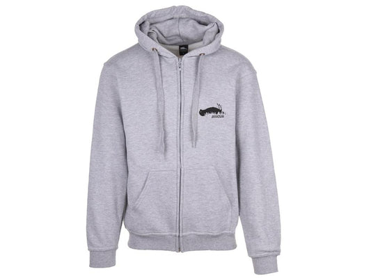 Veranstaltungs-Zip-Hoodie in Heather Grey