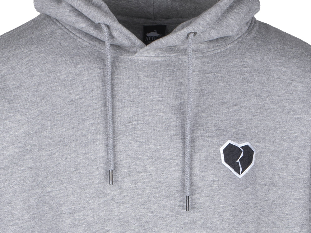 Atticus Clothing - Broken Heart Hoodie Heather Grey