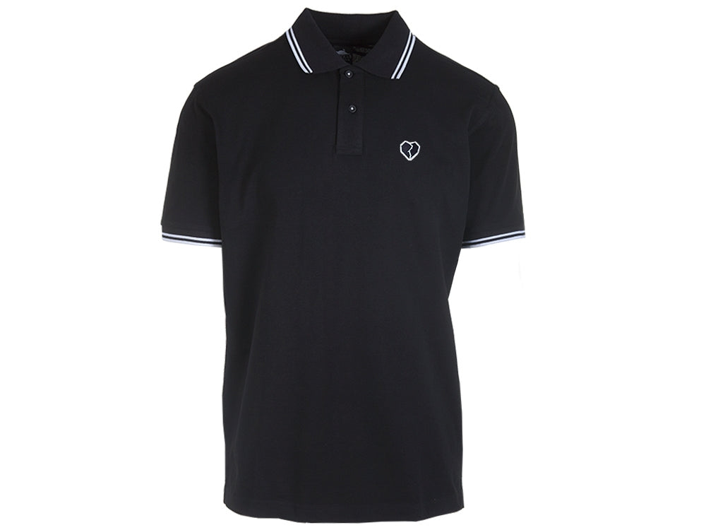 Atticus Clothing - Broken Heart Polo Black/white