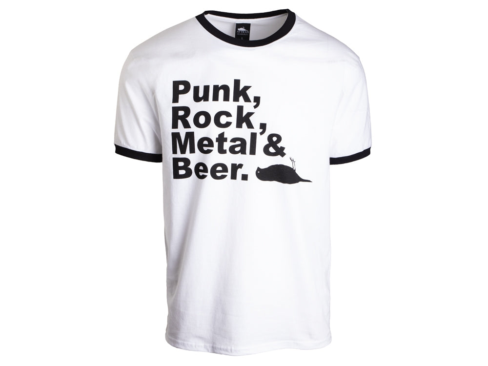 Atticus Clothing - PRMB Ringer T-Shirt White/Black
