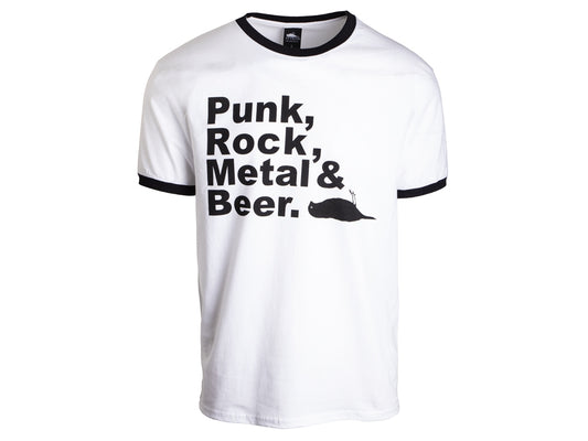 Atticus Clothing - PRMB Ringer T-Shirt White/Black