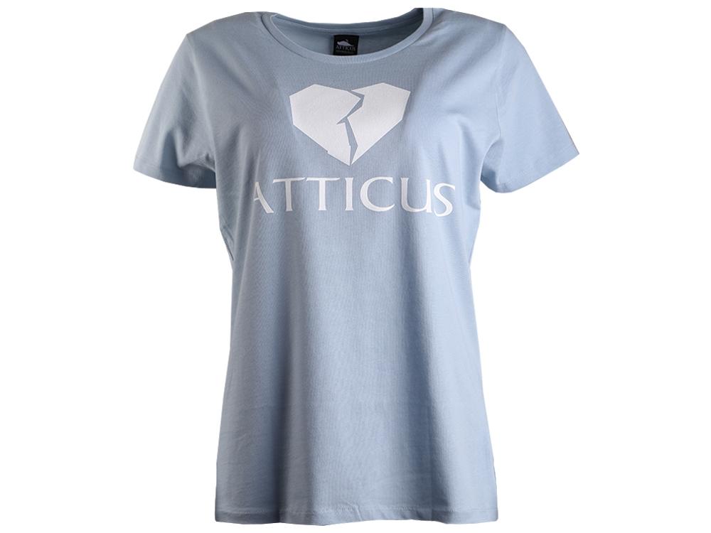 Frauen gebrochenes Herz Basic T-Shirt Hellblau