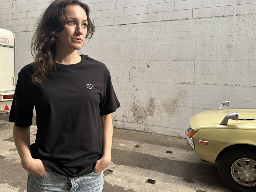 Damen Schönes Shirt Schwarz